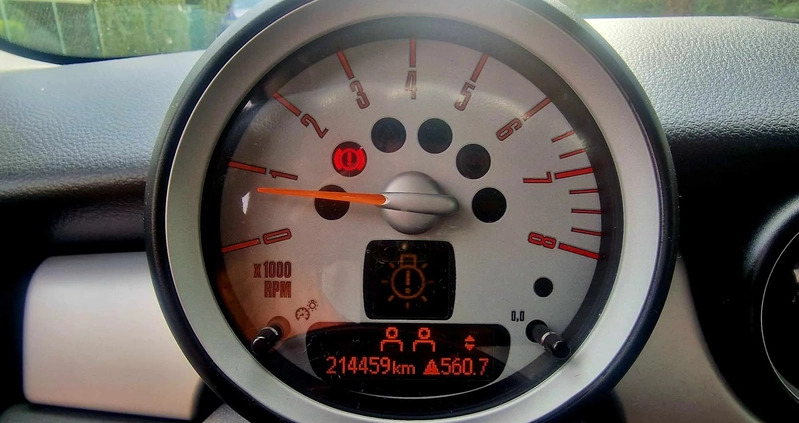 MINI ONE cena 16900 przebieg: 214459, rok produkcji 2009 z Puszczykowo małe 56